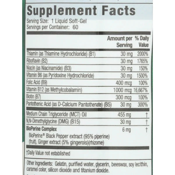 Irwin Naturals Mega B-Complex | 2-Pack (120 Softgels) | Peaceful Pleasures Peaceful Pleasures Health and Wellness