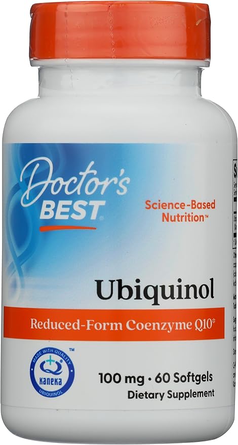 Doctors Best Ubiquinol, Reduced-Form Coenzyme Q10, Non-GMO, Gluten Free, Soy Free 60 Softgels