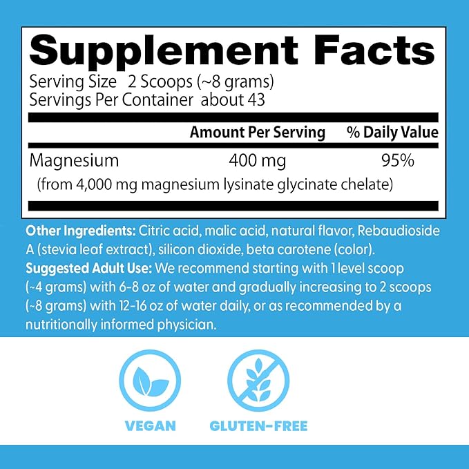 Doctor's Best High Absorption Magnesium Powder (Peach Flavored) 100% Chelated TRACCS, Not Buffered, Headaches, Muscle, Vegan, Peach Flavor, 12.3 Ounce