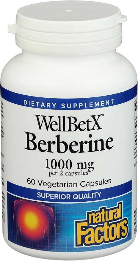 Natural Factors Wellbetx Berberine 500 Mg, 60 CT