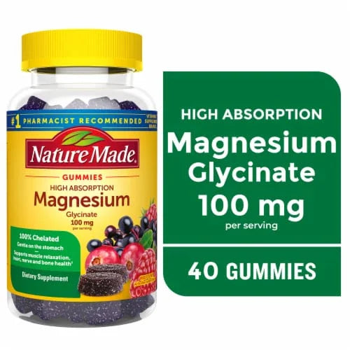Nature Made® High Absorption Magnesium Glycinate Gummies 100mg, 40 ct Nature Made