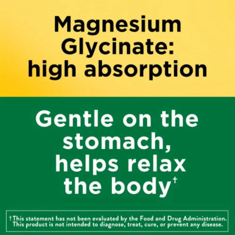 Nature Made Magnesium Glycinate 200 mg per serving Capsules, 60 Nature Made