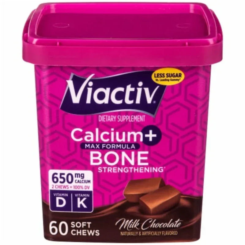 Viactiv Milk Chocolate Calcium Soft Chews, 60 ct Viactiv