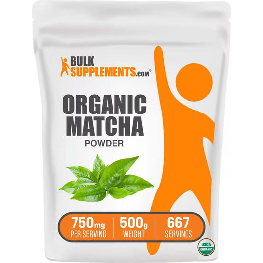 BulkSupplements Organic Matcha Powder | Greens Superfood Peaceful Pleasures