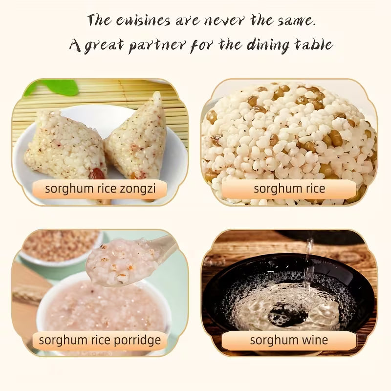 Whole Grain Sorghum Rice | Gluten-Free, Easy-Cook, Airtight Canister Peaceful Pleasures