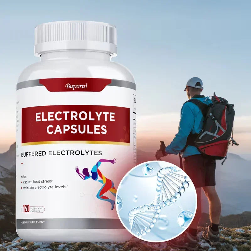 Electrolyte Capsules with Vitamin D | Gluten Free | 120 Capsules Peaceful Pleasures