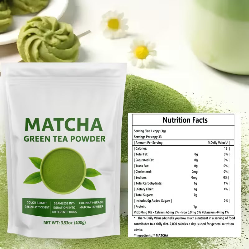 Matcha Green Tea Powder 100g – Premium Japanese Green Tea Peaceful Pleasures