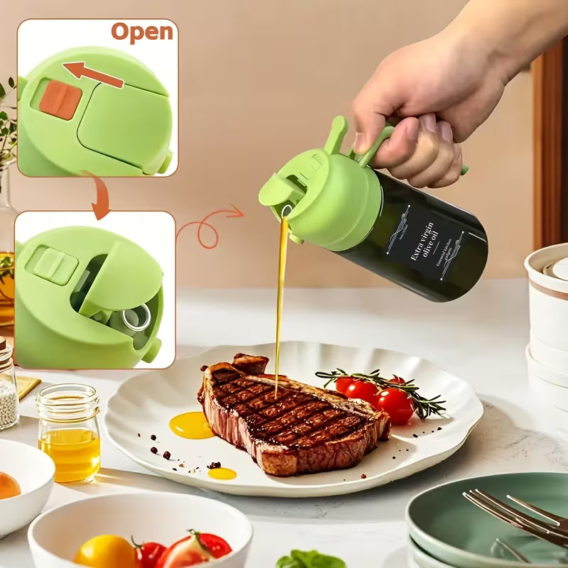 2-in-1 Glass Olive Oil Dropper & Cooking Sprayer | 2pcs Peaceful Pleasures