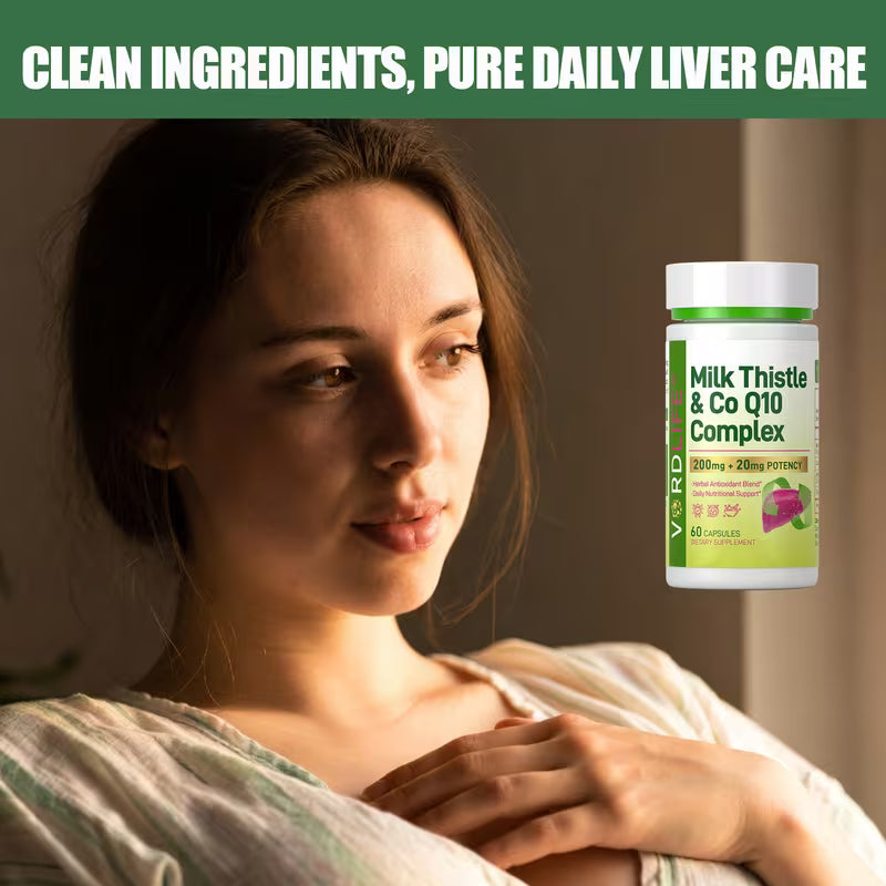 VORDLIFE Milk Thistle & CoQ10 Liver Support – 60 Capsules Peaceful Pleasures
