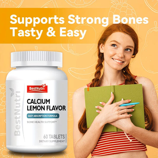 Lemon Flavor Calcium Tablets – BestNutri CGMP Peaceful Pleasures