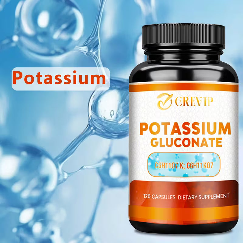 Potassium Gluconate - Heart, Nerve & Muscle Health Support | 120ct Peaceful Pleasures