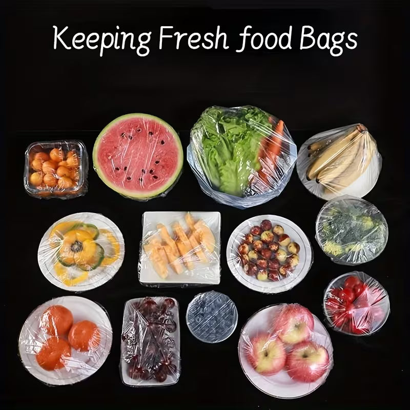 500pcs Reusable Elastic Food Covers – Stretchable Bowl & Plate Covers Peaceful Pleasures