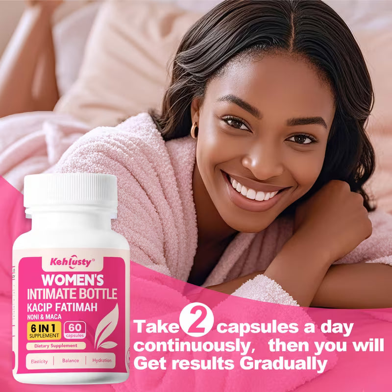 Kehlusty Women's Personal Care Capsules | 6-in-1 Supplement Peaceful Pleasures