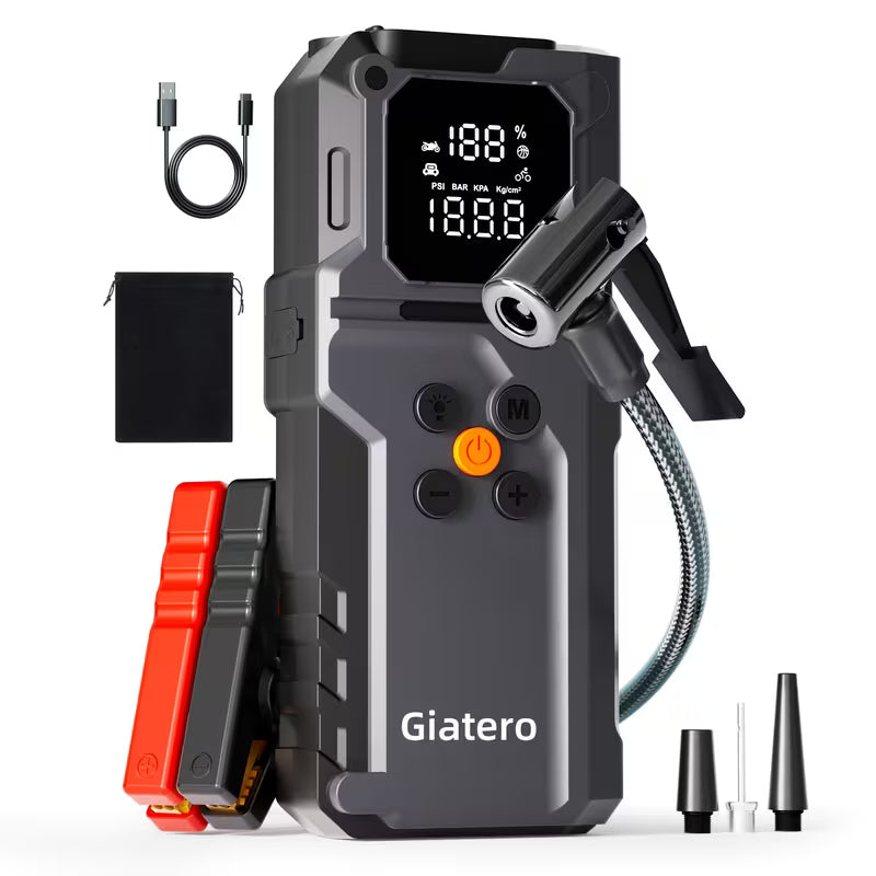 Jump Starter with Air Compressor 10000A 160 PSI Battery Pack Peaceful Pleasures