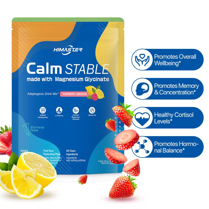 Himaster Calm Powdered Drink Mix – Tropical Tangerine (20 Packets) Peaceful Pleasures