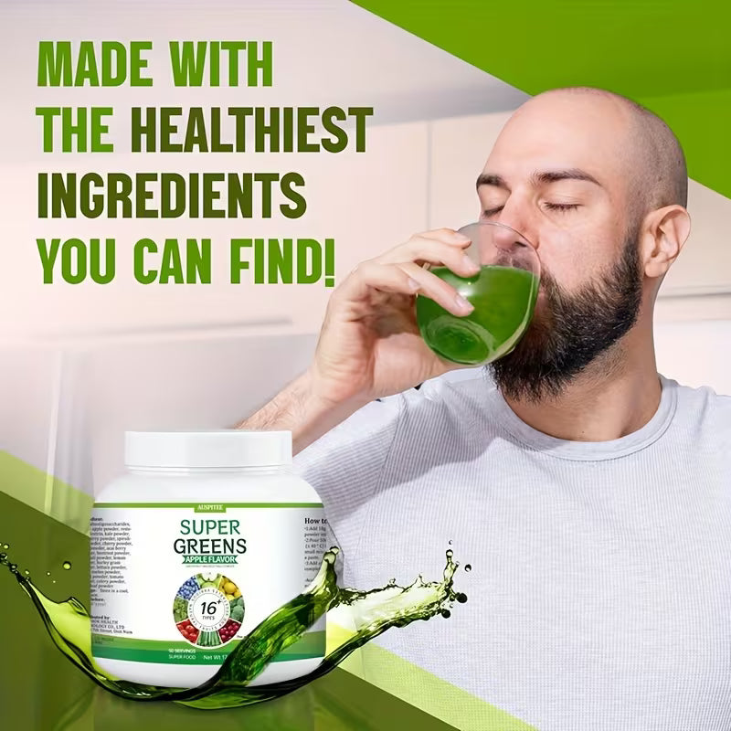 Super Green Powder | Superfood Milkshake 17.6 oz (500G) Peaceful Pleasures