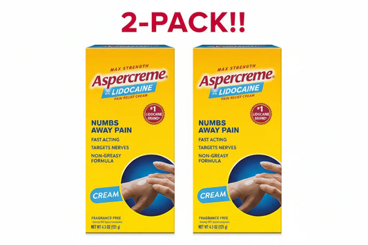 Aspercreme With Lidocaine Odor Free - 4.3 OZ (2-Pack) Aspercreme