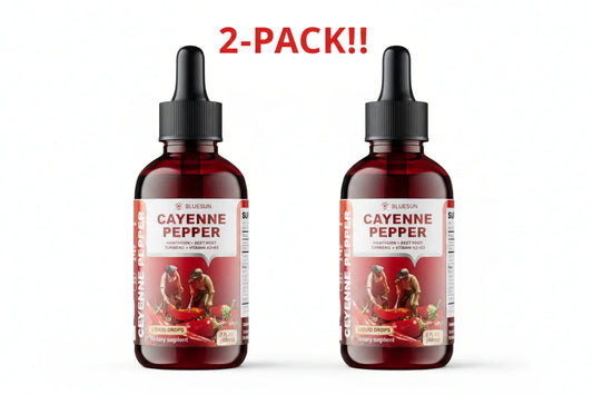 Cayenne Pepper Liquid Drops USP Grade | 2-Pack | USA Made Peaceful Pleasures