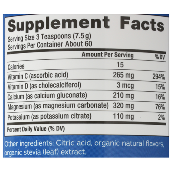 Natural Vitality Calm Magnesium & Calcium Supplement Double Pack! - Raspberry Lemon Powder (Two 16 oz Canisters) - Balanced Mineral Mix for Muscle & Stress Support