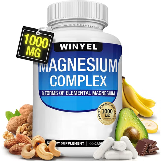 Magnesium Complex Capsules with Malate & Glycinate | 90 Capsules Peaceful Pleasures Health and Wellness