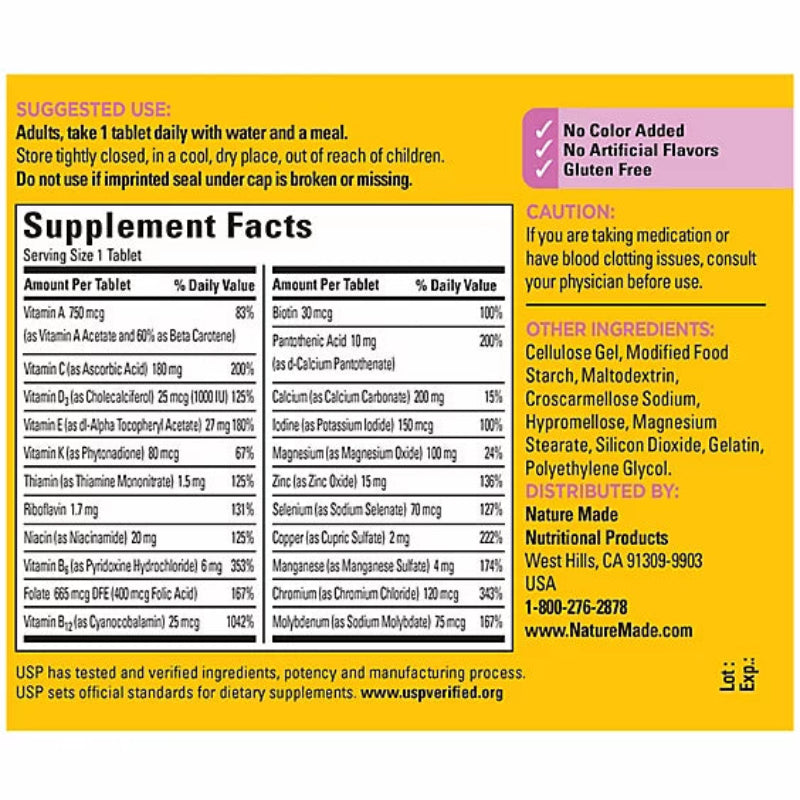 Supplement label with detailed information on ingredients and usage instructions.