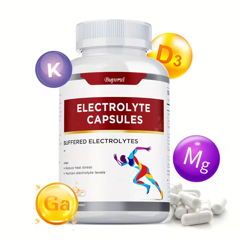 Electrolyte Capsules with Vitamin D | Gluten Free | 120 Capsules Peaceful Pleasures