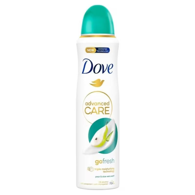 Dove Pear & Aloe Vera Go Fresh Dry Spray Deodorant 3-Pack Peaceful Pleasures