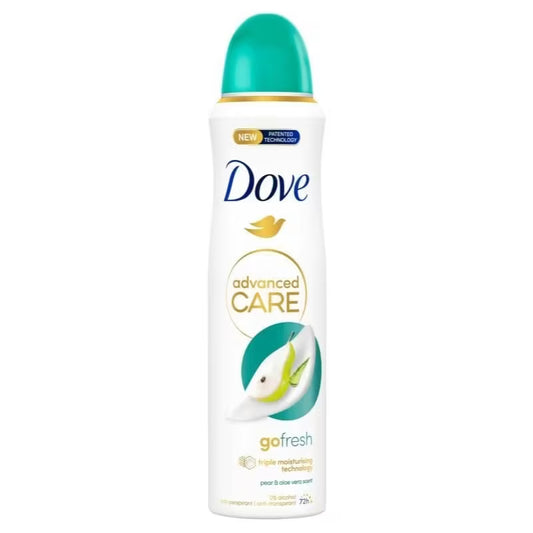 Dove Pear & Aloe Vera Go Fresh Dry Spray Deodorant 3-Pack Peaceful Pleasures