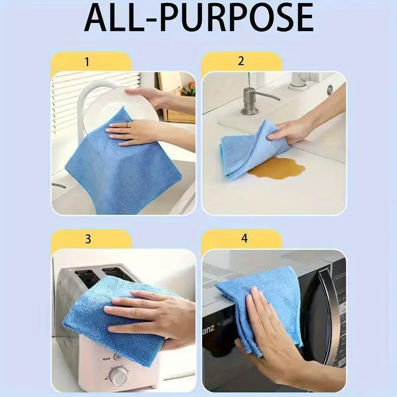 5pcs Reusable Cleaning Towels – Multi-Purpose Cloths Peaceful Pleasures
