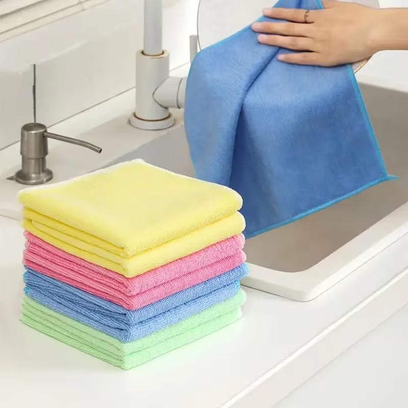 5pcs Reusable Cleaning Towels – Multi-Purpose Cloths Peaceful Pleasures