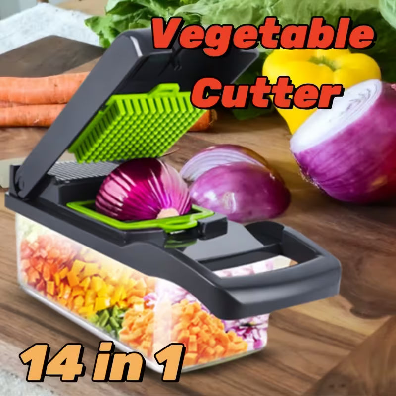 14-in-1 Multifunctional Vegetable Chopper with Container Peaceful Pleasures
