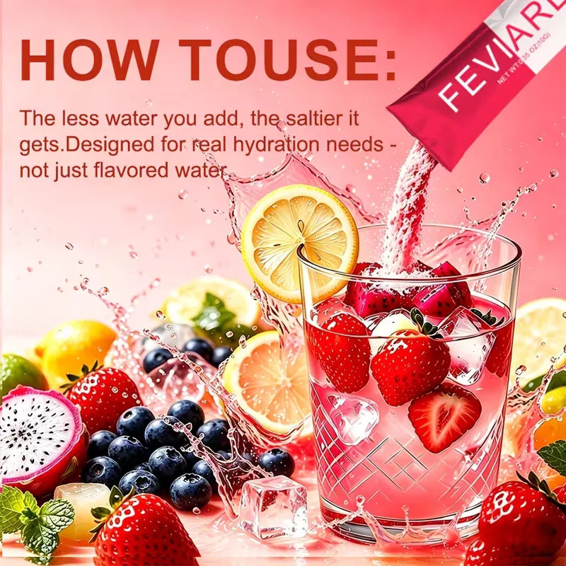 Zero Sugar Mixed Flavors Electrolyte Drink with Vitamins B3/B6/B12/B5 Peaceful Pleasures