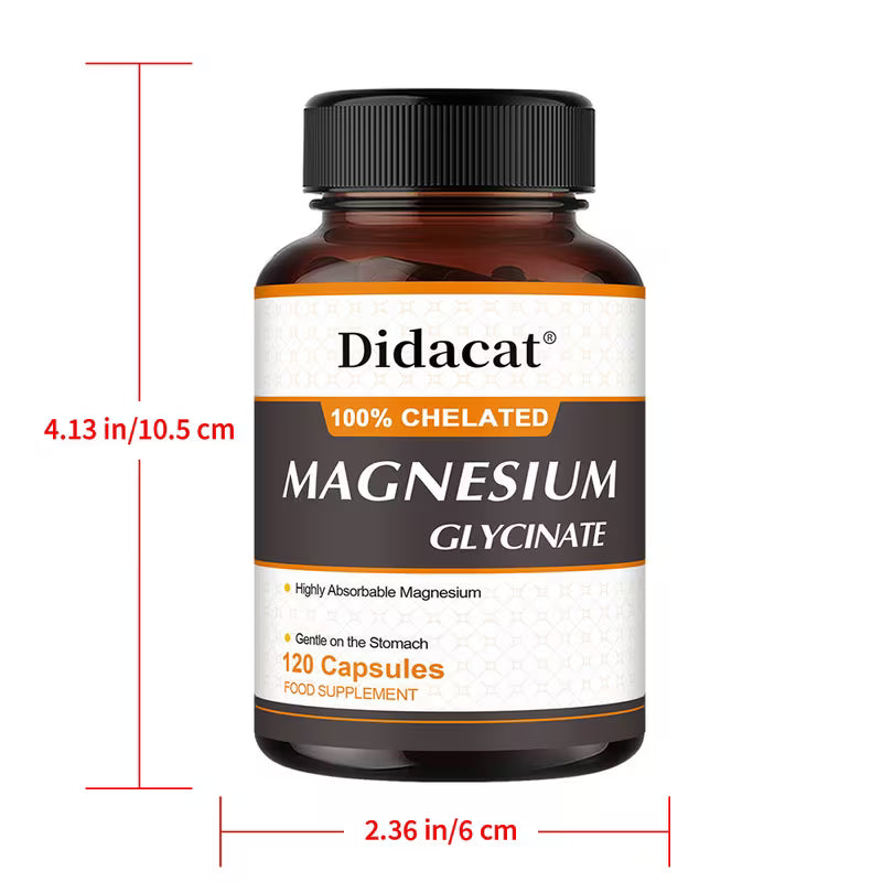 Magnesium Glycinate Supplement – 120 Capsules Peaceful Pleasures Health and Wellness