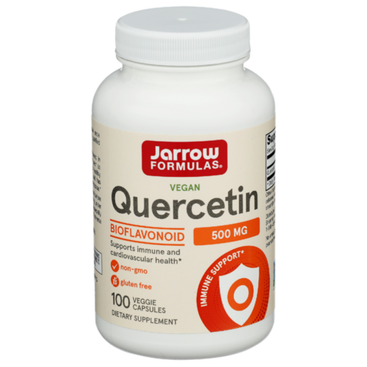 Jarrow Formulas Quercetin supplement bottle on a white background