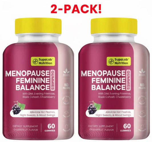 Woman Hormone & Energy Gummies | DIM & Ashwagandha – 2-Pack Peaceful Pleasures