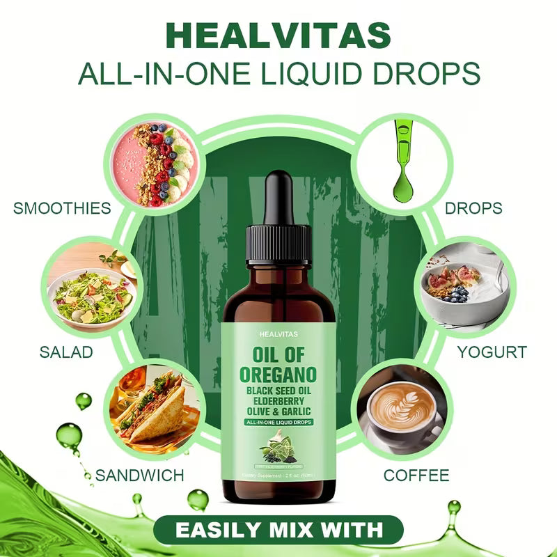 Oil of Oregano Drops | Immune & Digestive Support | Vitamin D3 K2 Peaceful Pleasures