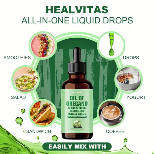 Oil of Oregano Drops | Immune & Digestive Support | Vitamin D3 K2 Peaceful Pleasures