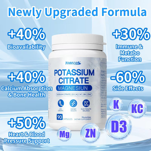 High-Dose Potassium Magnesium Supplement – Heart, Sleep & Muscle Support Peaceful Pleasures