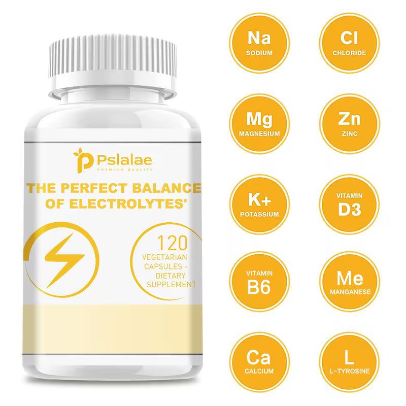 Electrolyte Balance with Vitamin D3, B6, Magnesium & Zinc – 120ct Peaceful Pleasures