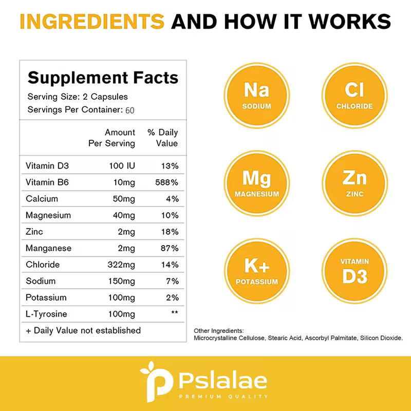 Electrolyte Balance with Vitamin D3, B6, Magnesium & Zinc – 120ct Peaceful Pleasures