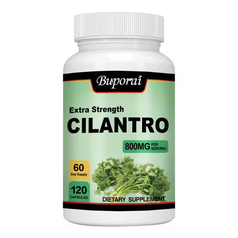 Cilantro 800mg Antioxidant Supplement | Immune Health | 120 Capsules Peaceful Pleasures