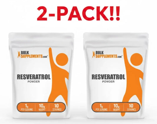 BulkSupplements Resveratrol (98% Pure) Powder - 2 Pack Peaceful Pleasures