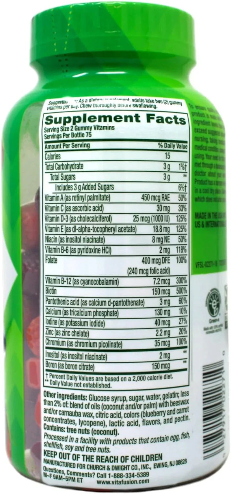 Vitafusion Women's Multivitamin Gummies, Berry – 150ct Peaceful Pleasures Health and Wellness
