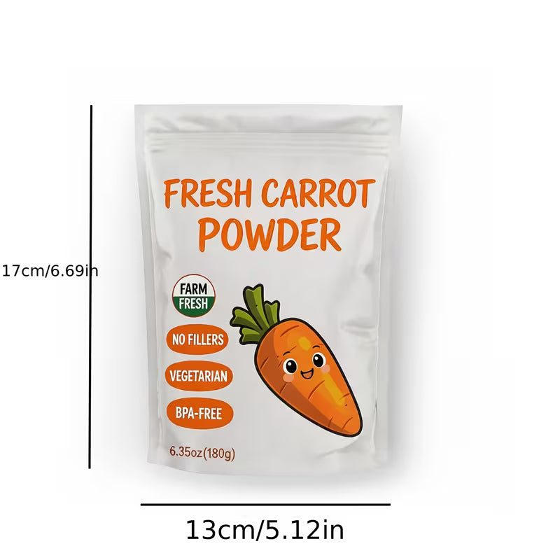 Carrot Powder – Superfood for Smoothies, Baking & Meals, 180G Peaceful Pleasures