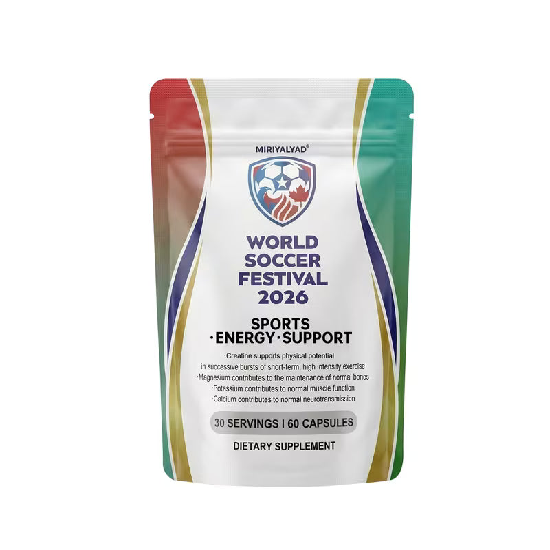 World Soccer Festival 2026 – Performance Capsules (60ct) Peaceful Pleasures