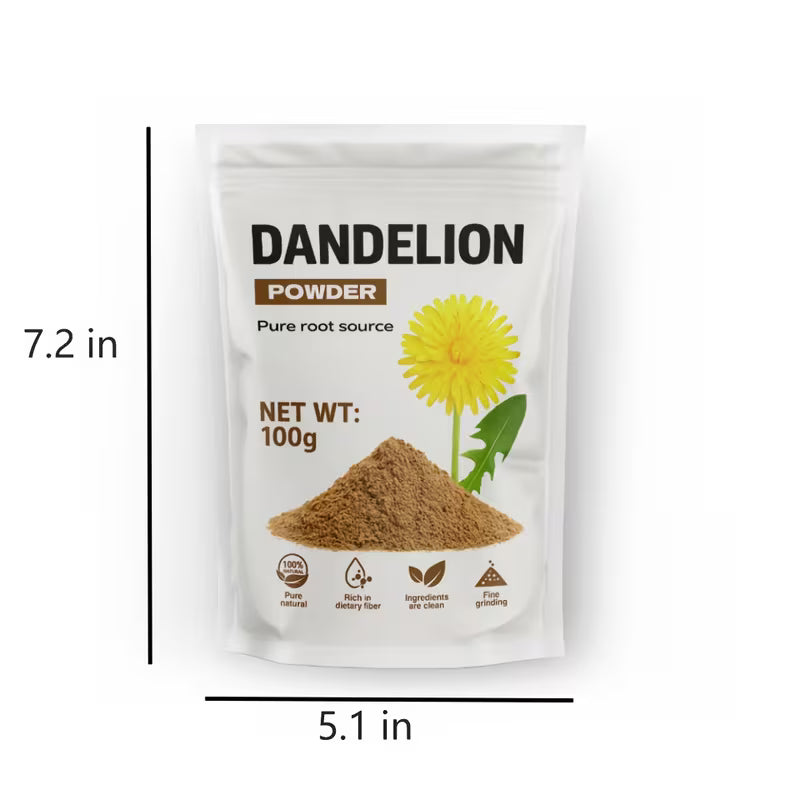 Dandelion Powder 100g | Pure Herbal Supplement for Daily Wellness Peaceful Pleasures