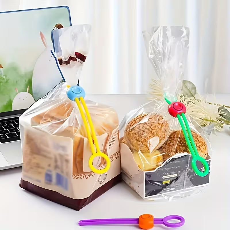 5 Food Bag Sealing Clips – Silicone Reusable Bag Sealers Peaceful Pleasures