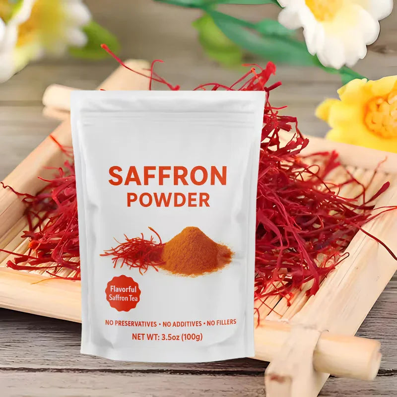 Saffron Powder 100G (3.53oz) – Premium Natural Spice Peaceful Pleasures