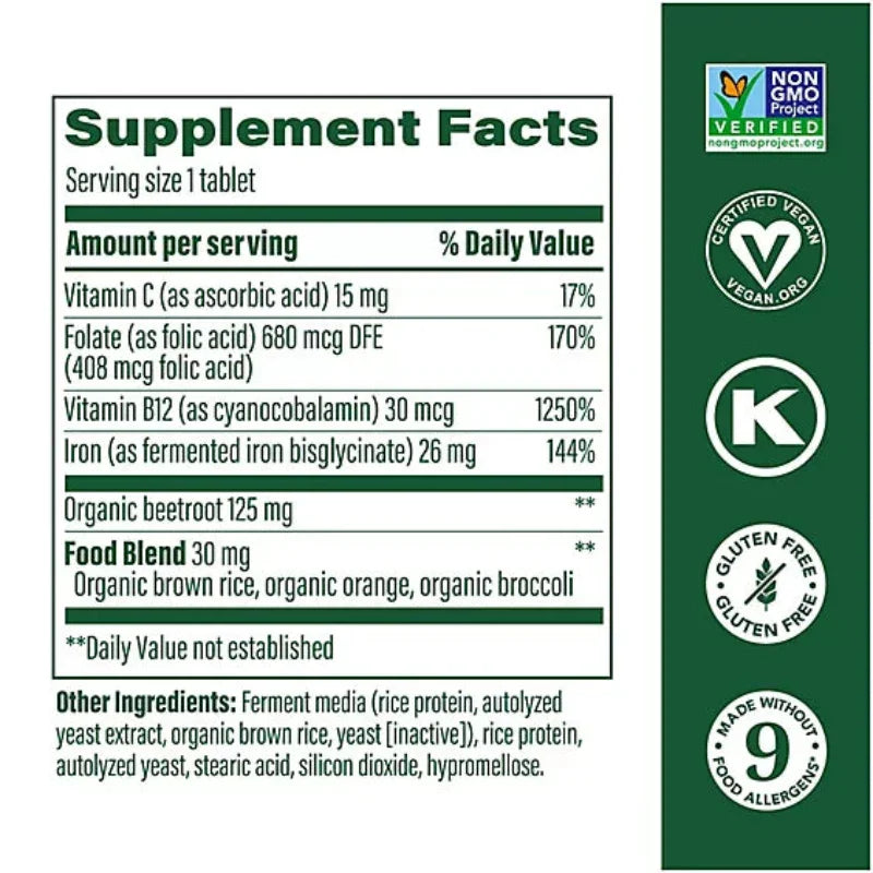 Megafood Blood Builder Iron Supplement - 30 Count Megafood Blood Builder Iron Supplement - 30 Count