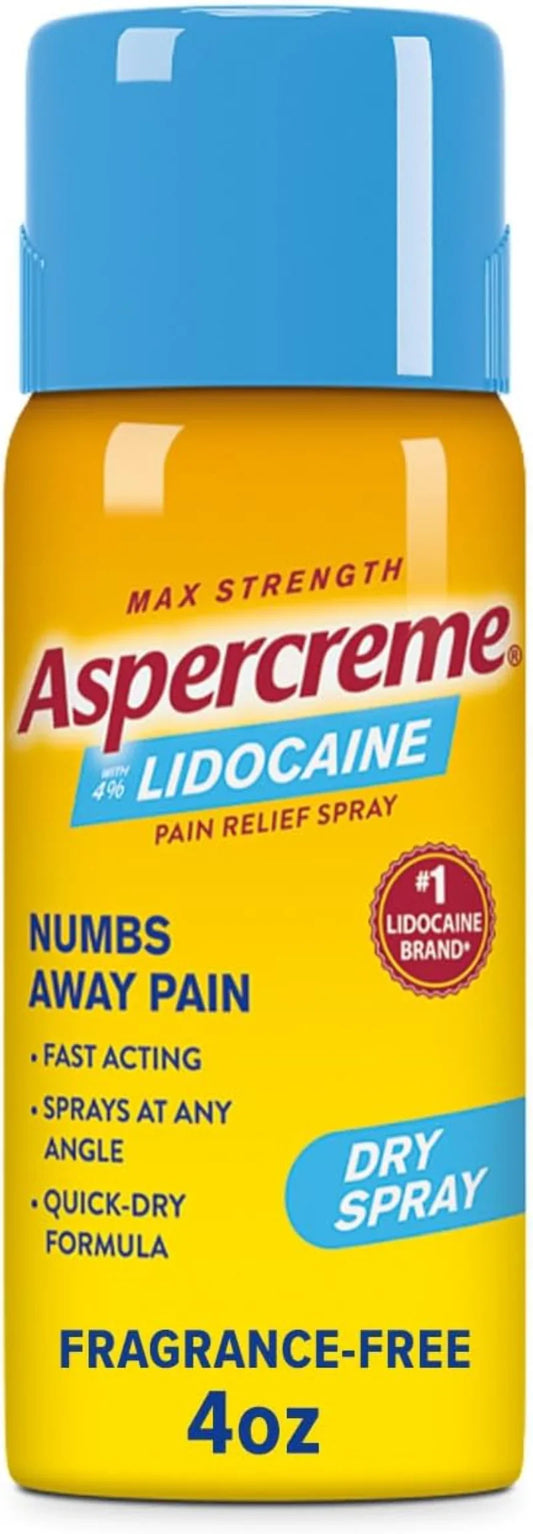 Aspercreme Spray With Lidocaine - 4 Oz Aspercreme Spray With Lidocaine - 4 Oz
